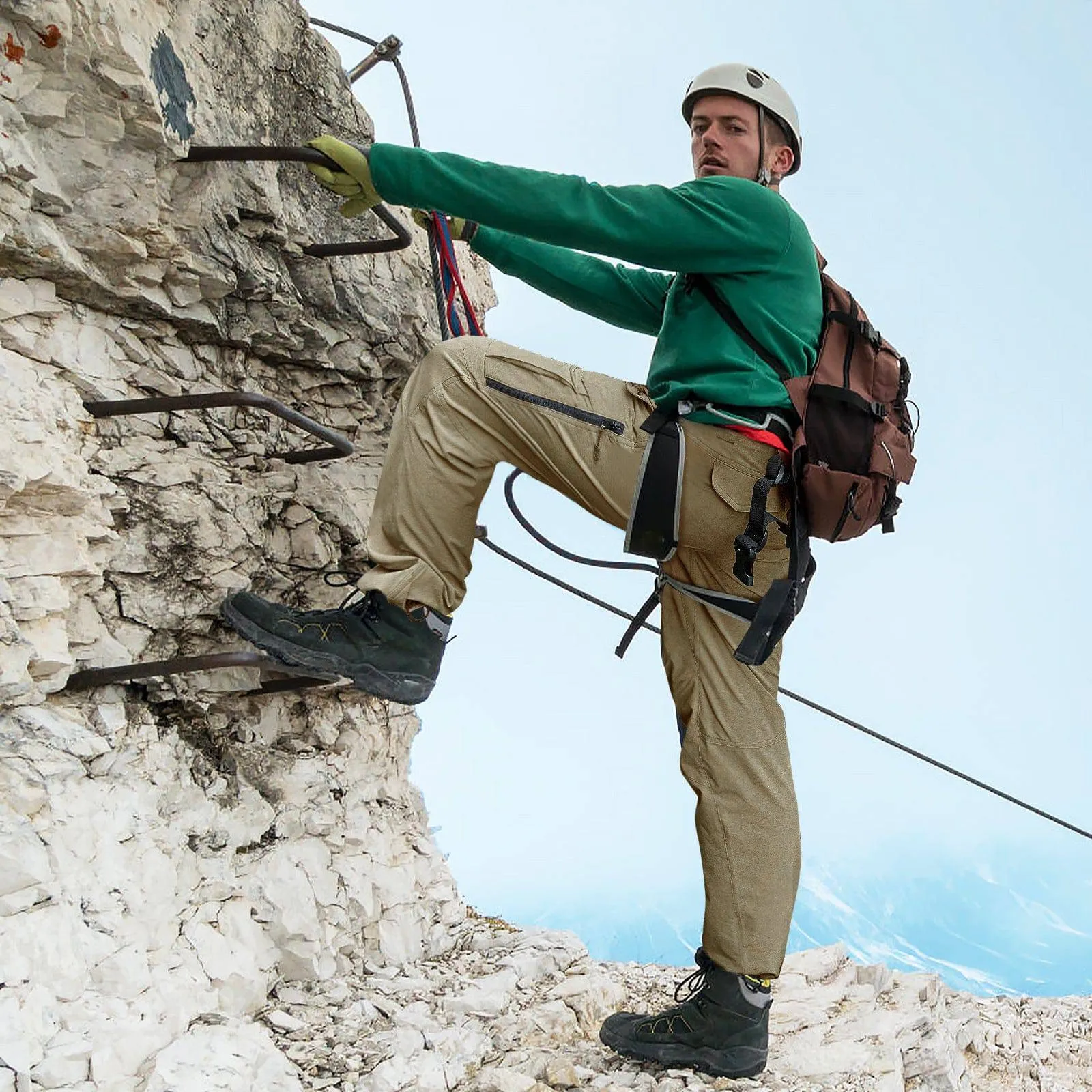 WINDCHASER Men's hem adjustable  Hiking Pants